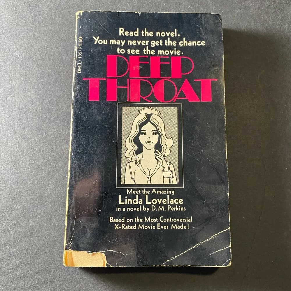 Deep Throat Linda Linda Lovelace Vintage Book D. M. Perkins 1973 Paperback Copy