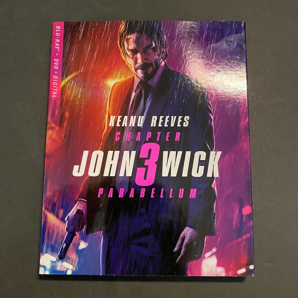 John Wick: Chapter 3-Parabellum (Blu-ray, DVD, Digital) SEALED W/ SLIPCOVER