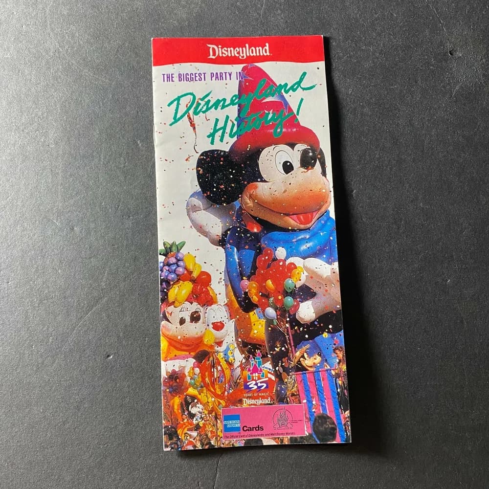 Disneyland the biggest party in Disneyland history 35 Brochure Vintage