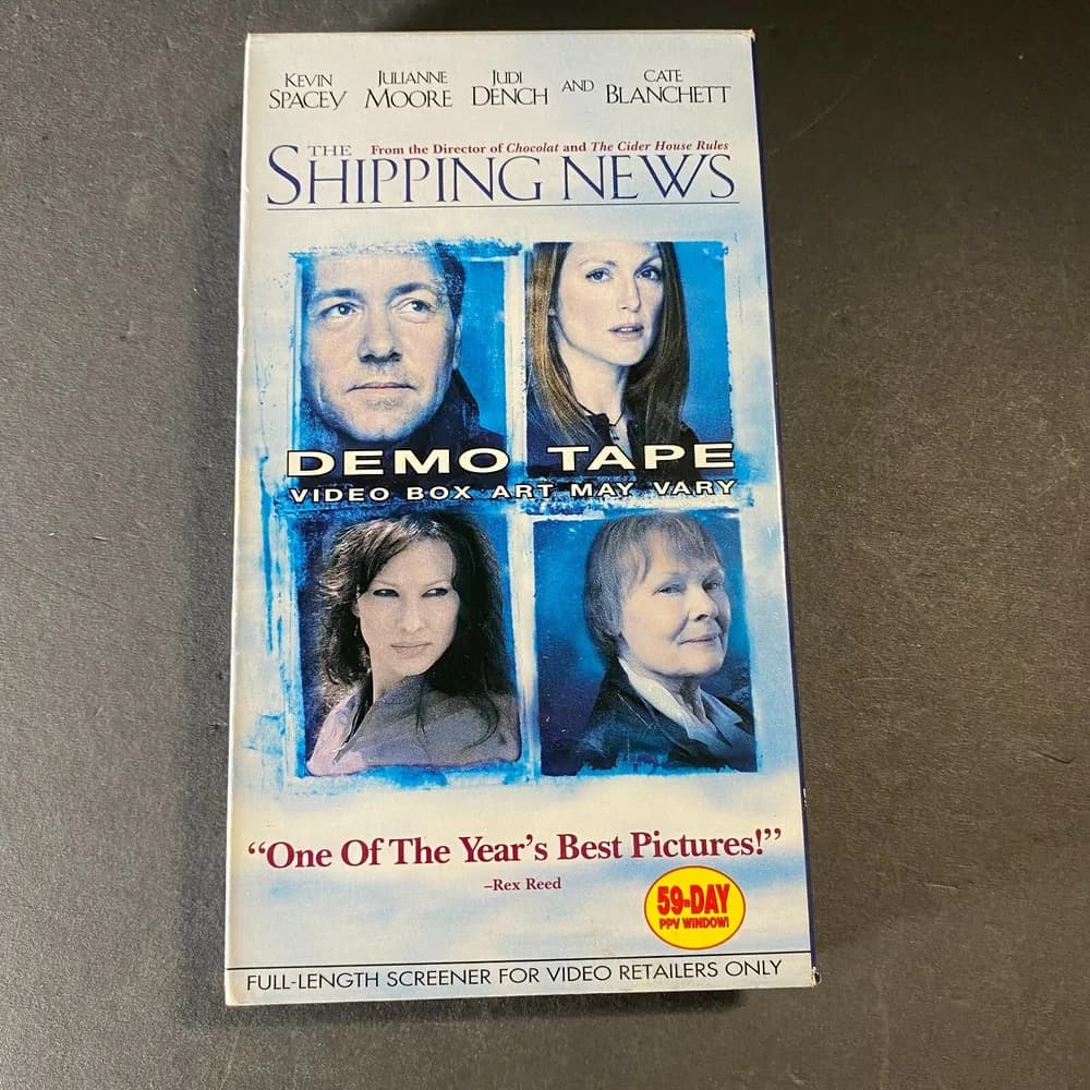 RARE DEMO Shipping News VHS Tape Screener for Video Retailers TESTED