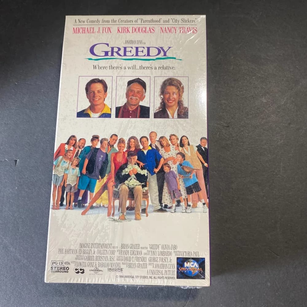 Greedy (VHS, 1994) Brand New Factory Sealed!