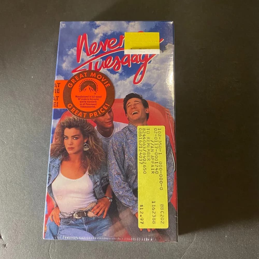 BRAND NEW SEALED Never On Tuesday (VHS, 1989) Claudia Christian RARE