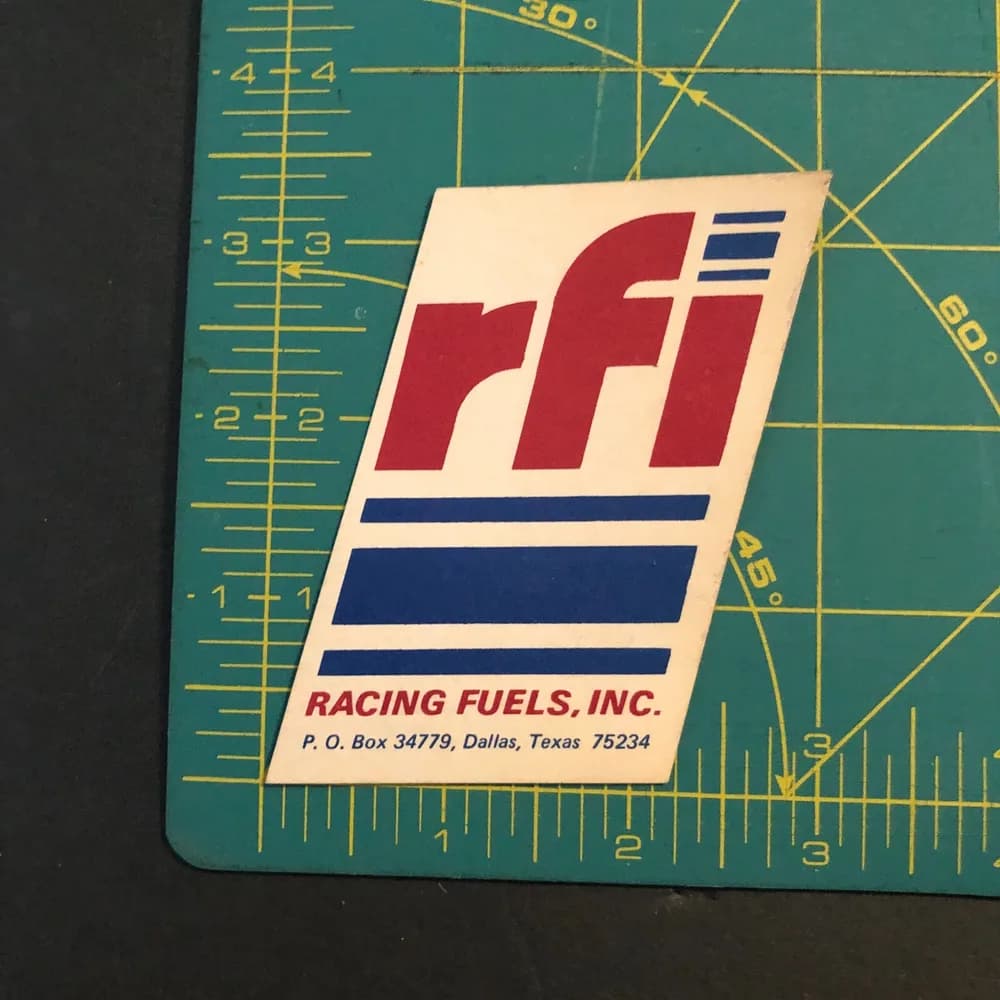 Vintage rfi racing fuels sticker decal hotrod rat rod READ car truck drag race