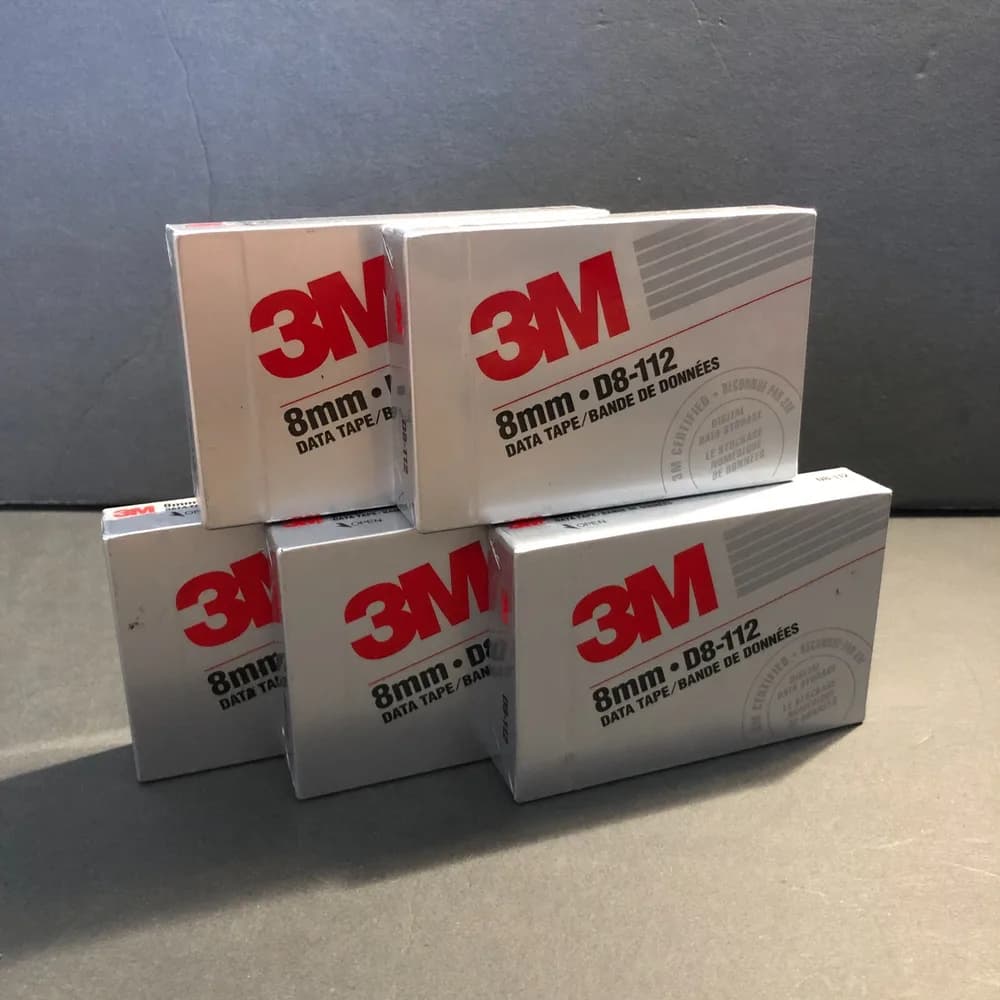 LOT OF 5: 3M 8mm D8-112 Data Tape NEW / SEALED