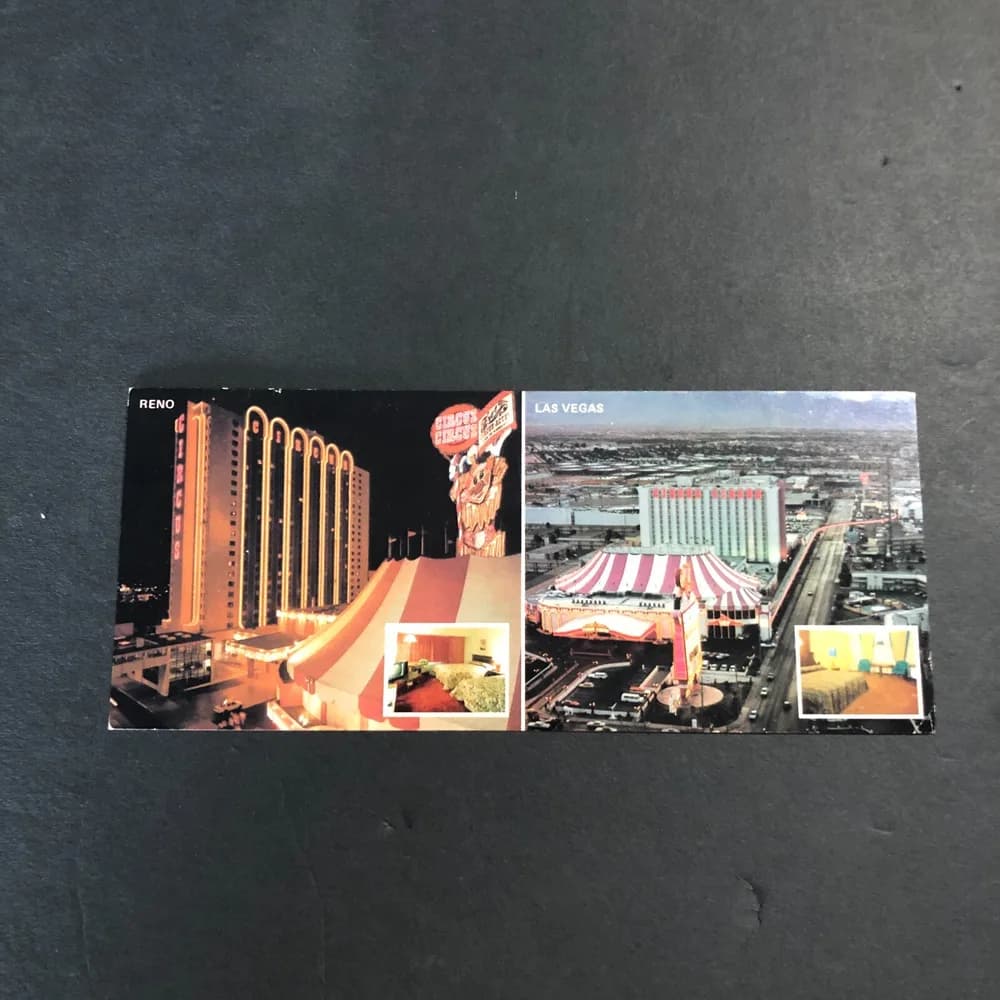 Postcard Las Vegas Reno Nevada Circus Circus Casino Resort Midway Fun For All