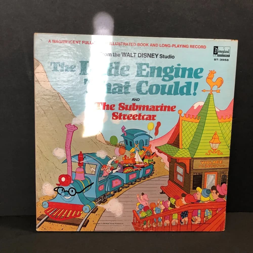 Disneyland Record The Little Engine That Could 3958 Record And Illustrated Book