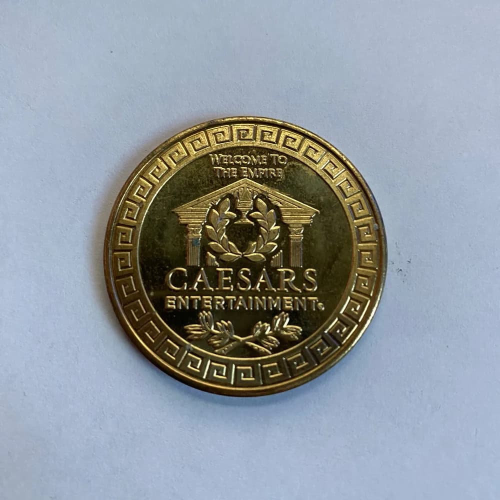 Caesars Entertainment Harrah's Rincon Band of Luiseno Indians Golden Token Coin