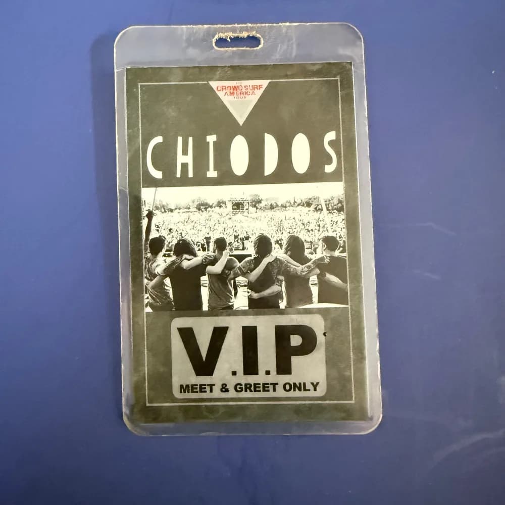 CHIODOS / VIP | CROWD SURF AMERICA CONCERT TOUR BADGE RARE - Rock Music V.I.P