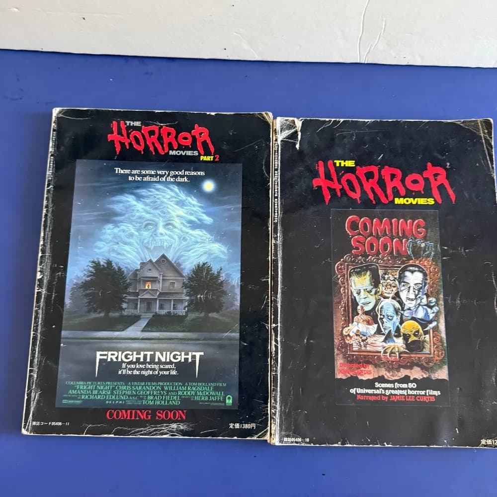 LOT OF 2: USED The Horror Movies Japan Visual Book Magazines
